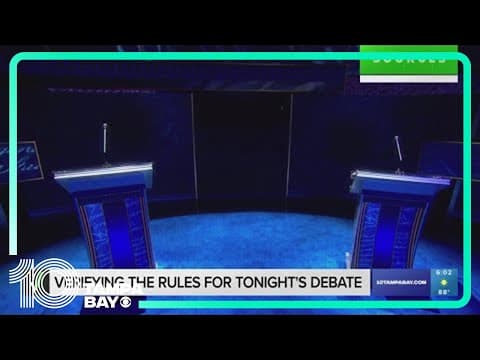 Verifying the rules of the Trump vs. Harris debate