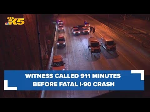 Witness called 911 to report wrong-way driver minutes before fatal crash on I-90