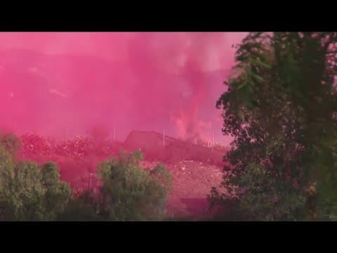 Firefighters work quickly to save homes from Poway brush fire