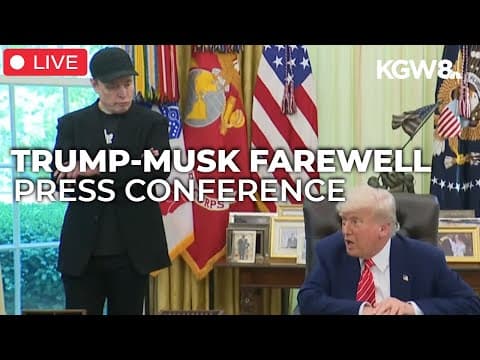 Trump, Musk joint Oval Office press conference | Full video