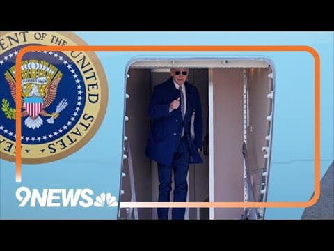WATCH LIVE: President Biden arrives in Denver