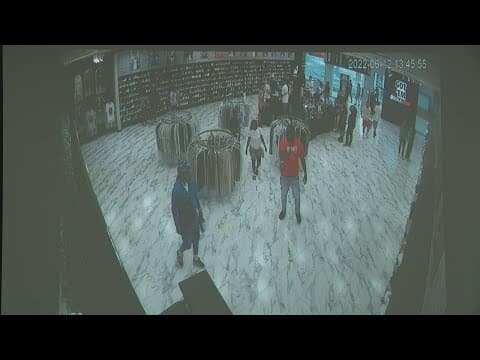 Surveillance video shows shooting inside Tuttle mall shoe store