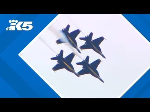 WATCH: Blue Angels soar over Lake Washington during Seafair weekend