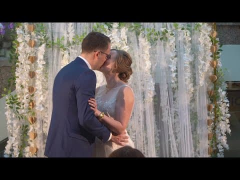 How did this Virginia couple get married in their local library?