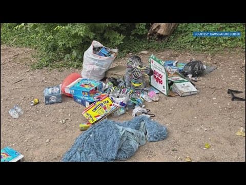 Ijams Nature Center in Knoxville asks the public not to litter after lots of trash found around Mead