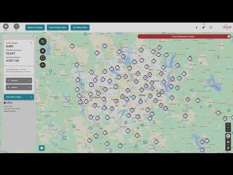 Friday morning storms slow power restoration efforts in North Texas, Oncor says