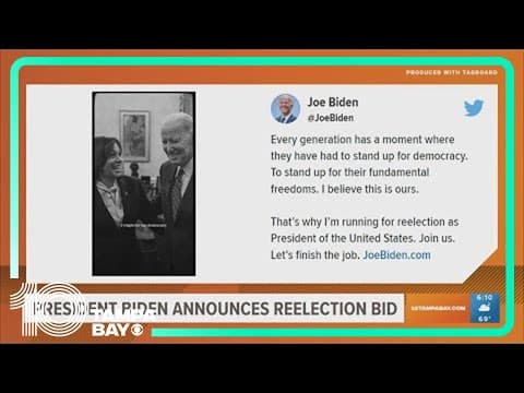 President Biden officially launches 2024 reelection campaign