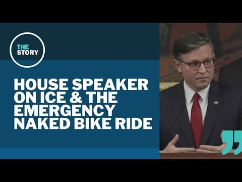 House Speaker Mike Johnson calls Portland's naked bike riders 'most threatening thing' he's seen yet