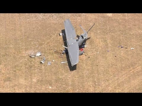 Raw video: 2 killed after small plane crashes in Huntsville, Texas