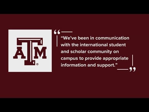 Several international students attending Texas Universities had their visas revoked, officials confi