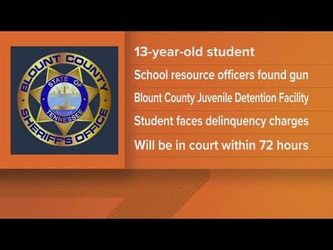 13-year-old charged for bringing gun into Heritage Middle School