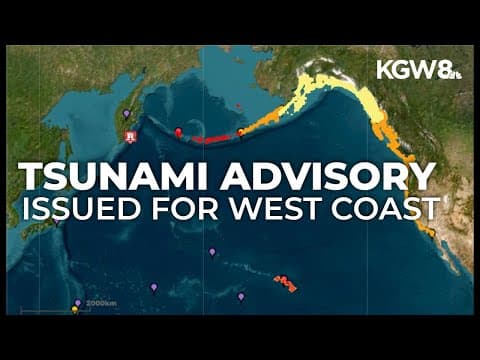 PNW coastal authorities monitoring after tsunami advisory issued for West Coast
