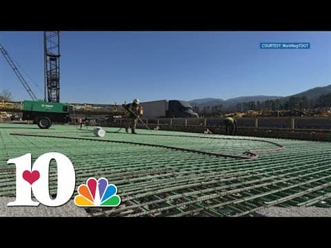 Reconstruction efforts on I-26 in East Tennessee continue