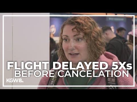Travellers remain stuck at PDX as flight cancelations, delays continue