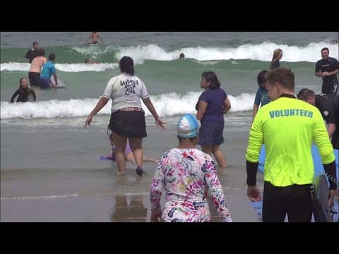 Special needs athletes catch a wave during Day at the Beach at La Jolla Shores