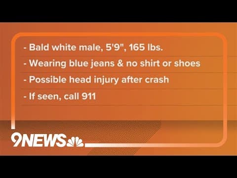 Man on the run after causing crash in RMNP that injured 3 people