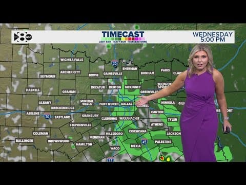 DFW Weather | Light rain possible Wednesday evening in 14 day forecast