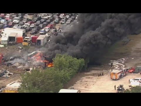 Fire burns at scrapyard in Greenspoint area