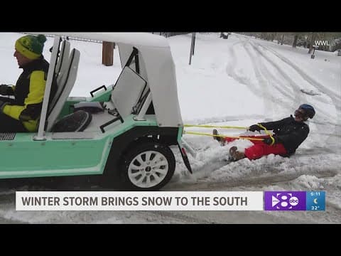 Winter storm brings snow to the south