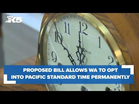 Washington would opt into Pacific Standard Time permanently under proposed bill