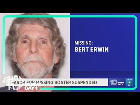 Coast Guard suspends search for missing boater
