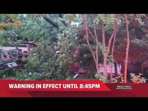 People trapped inside Gaithersburg home during tornado warning