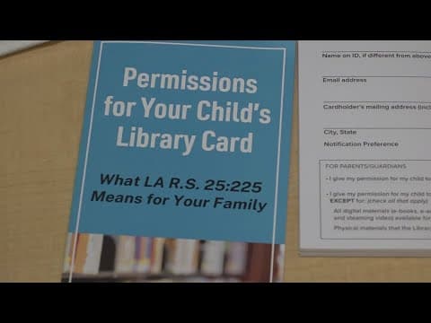 Law taking effect June 1 will impact what children can checkout from Louisiana libraries