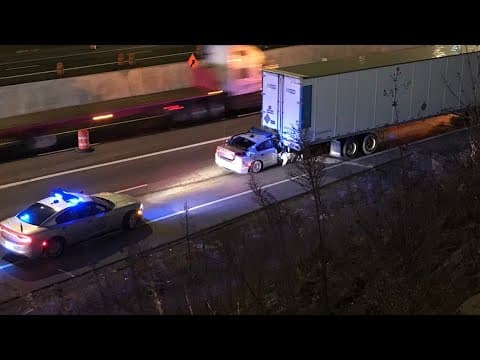 Trooper seriously injured in crash on I-70 near Kelton Ave.