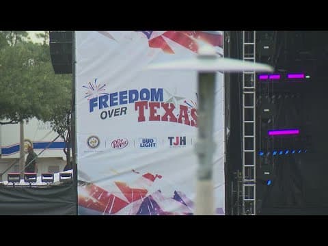 Crews gear up for Houston’s Freedom Over Texas fireworks show