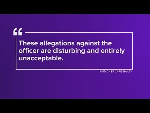 'Disturbing and entirely unacceptable' | IMPD chief reacts after officer accused of child sex crimes