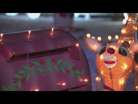 Family with Christmas mailbox fulfill some of the wish lists for children