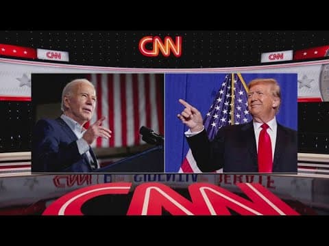 The stage is set for Thursday's presidential debate between Biden and Trump