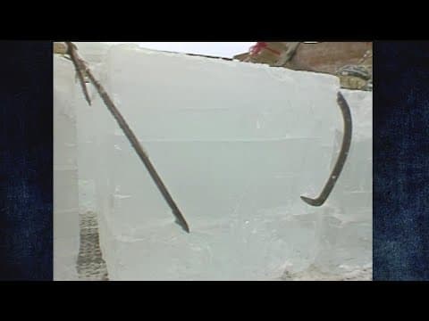 Flashback Friday: Ice harvesting in northern Minnesota