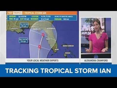 Saturday Tropical Storm Ian 4 p.m. update: Ian set to strengthen soon