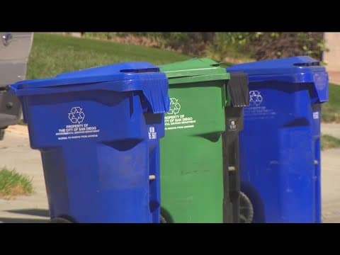 The City of San Diego begins its rollout of new trash bins