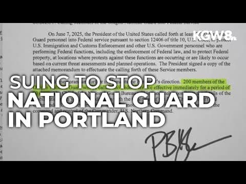 Oregon Attorney General files motion to block Trump’s National Guard deployment in Portland