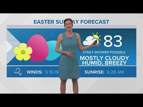 New Orleans 10pm Weather: Easter Sunday warm, humid and breezy