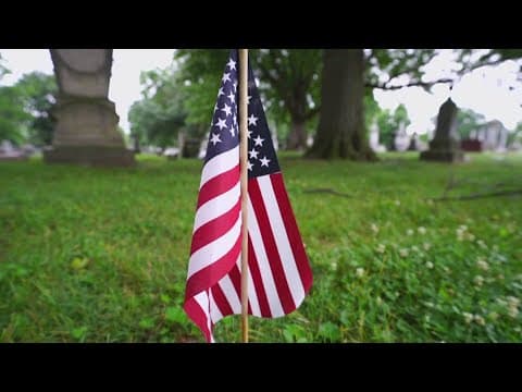 Memorial Day service at Crown Hill Cemetery