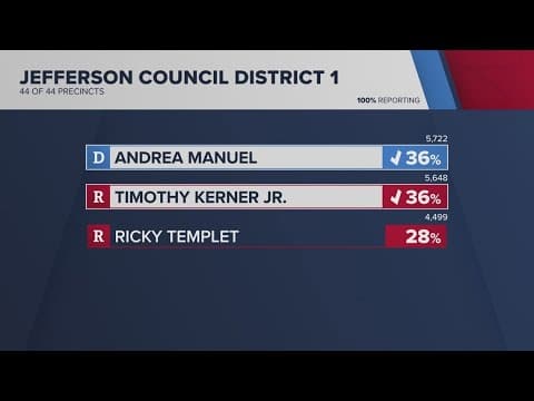 Timothy Kerner and Andrea Manuel head to runoff in contentious JP Council Race