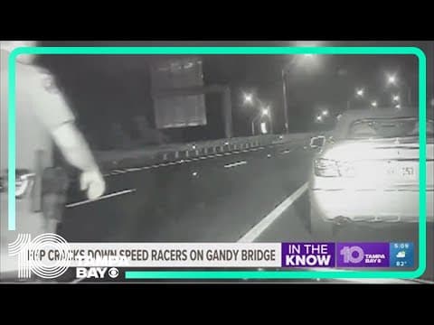 Driver arrested for going more than 100 mph on Gandy Bridge, troopers say