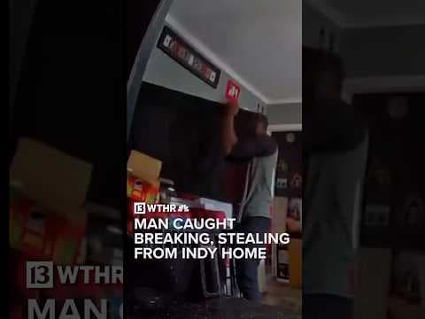 Man caught breaking, stealing from Indy home