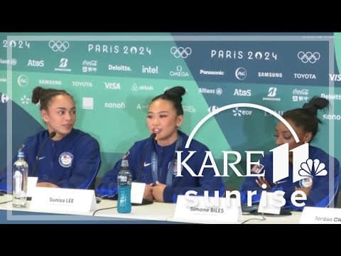Suni Lee says she'll "always look up to" teammate Simone Biles