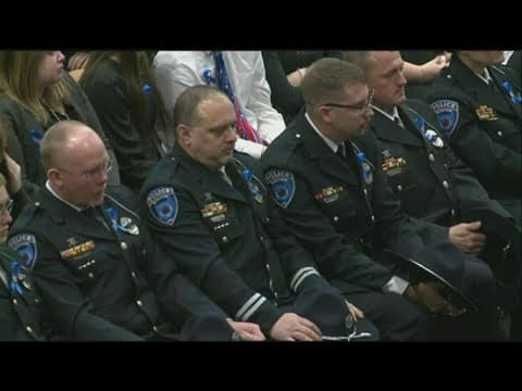 Funeral service honors northwest Ohio officer killed while attempting to stop fleeing suspects