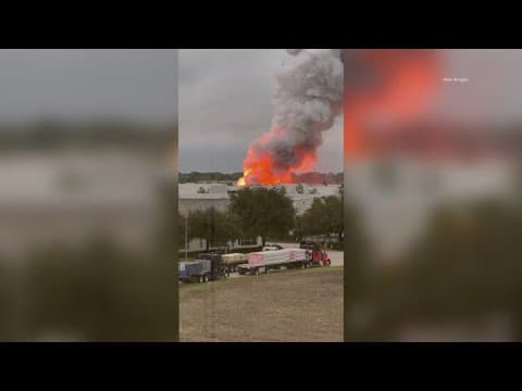 Texas pool supply business goes up in flames