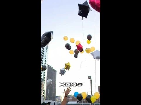 Loved ones gather, release balloons to honor 31-year-old man killed by alleged drunk driver