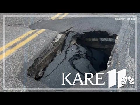 Traffic resumes on West 7th Street after sinkhole in St. Paul