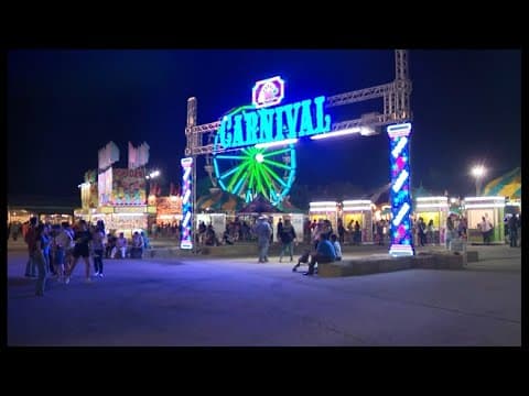 Opening night of the carnival at the Fort Bend County Fair