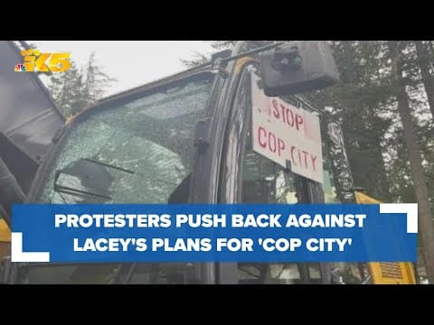Protesters push back against Lacey's plans for 'Cop City'