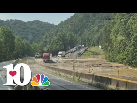 TDOT: I-40 closed near the TN/NC line due to flooding,  rockslide