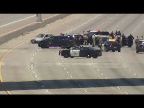 Police pursuit, standoff in Carmel Valley area prompts freeway shutdown on I-5 at SR-56